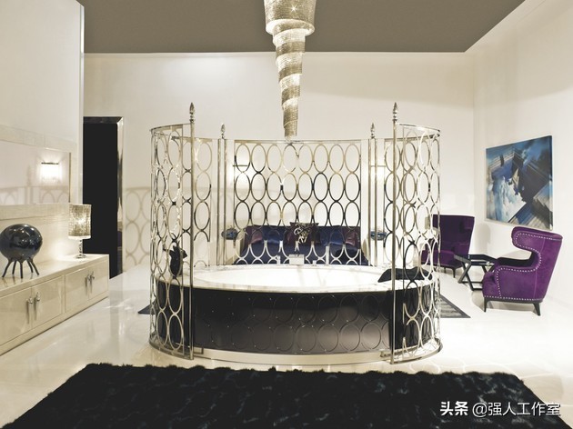 浴室干湿分离带嵌入式圆浴缸,钻石型淋浴浴缸