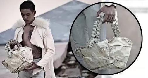 富二代儿童脊椎包,富人用小孩的脊椎做手提包