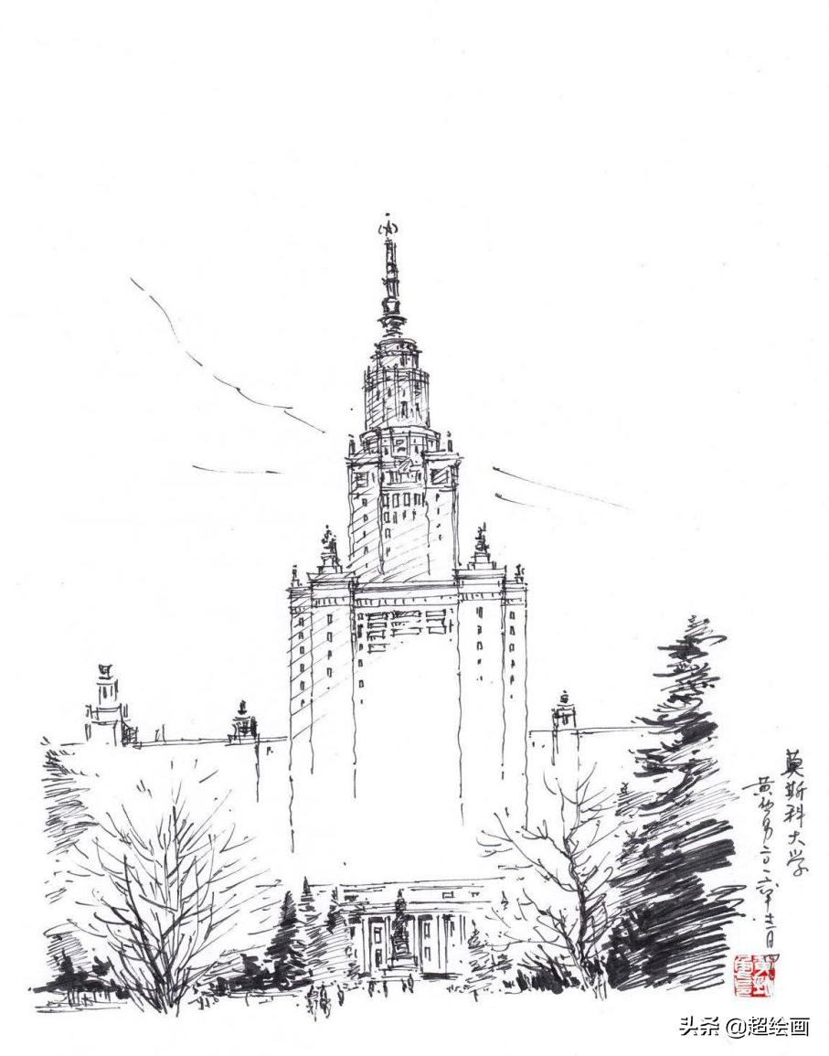 十大顶级钢笔画速写,钢笔速写100幅图片