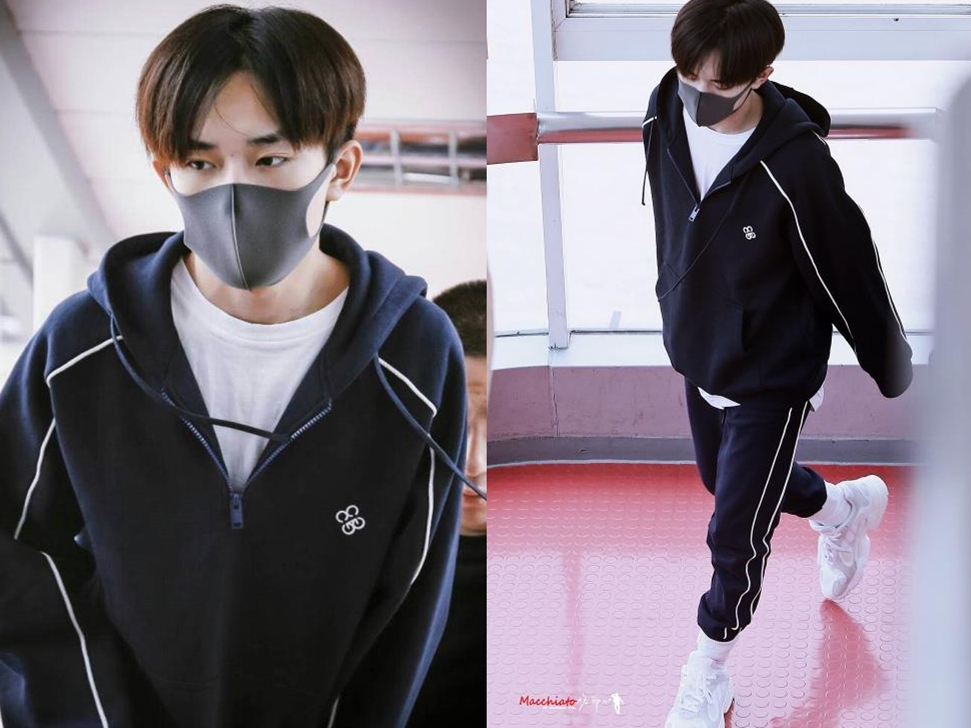 易烊千玺穿黑色礼服的照片,易烊千玺穿红色衣服弹贝斯