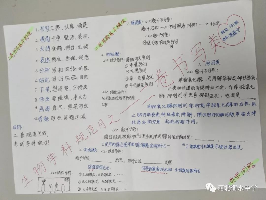 衡水中学学生夸衡中,衡水中学老师批改试卷