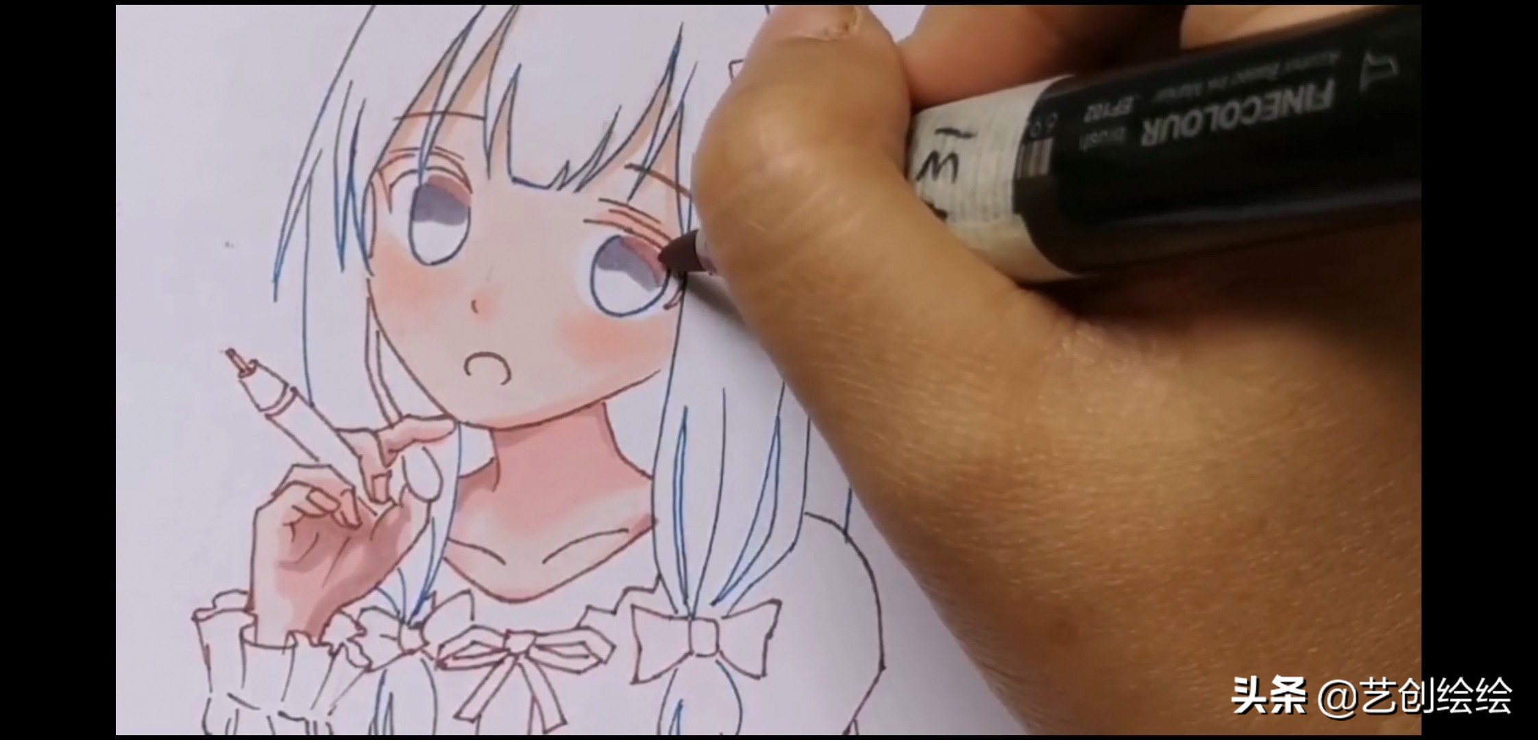 马克笔怎么画纱质的衣服,和泉纱雾马克笔配色