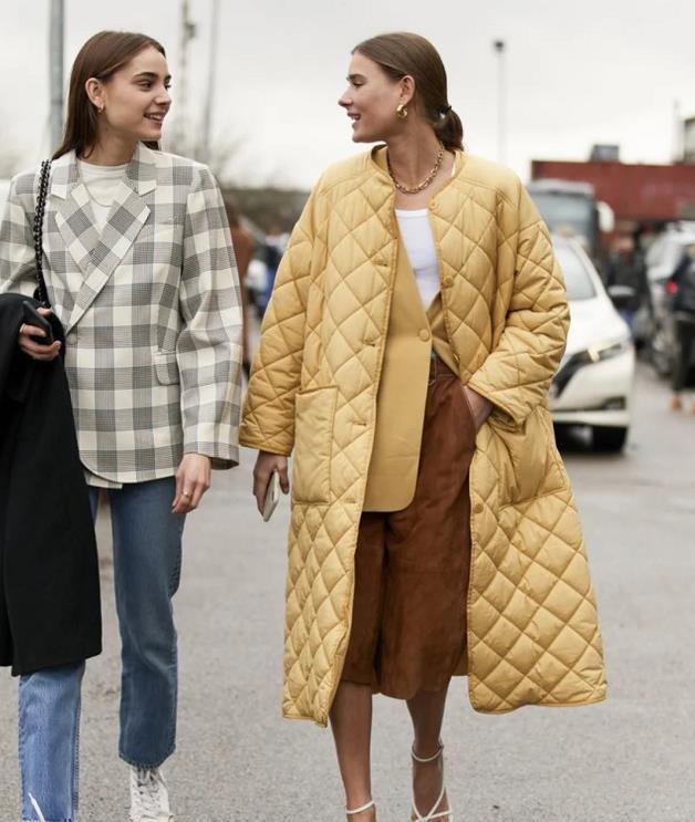 今年最火的绗缝棉服,今年流行棉服穿搭