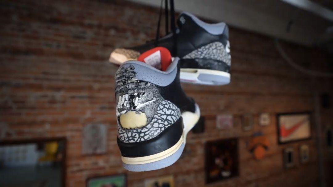 藤原浩都偏爱!AirJordan3“黑水泥”,爆穿5年后是什么样?