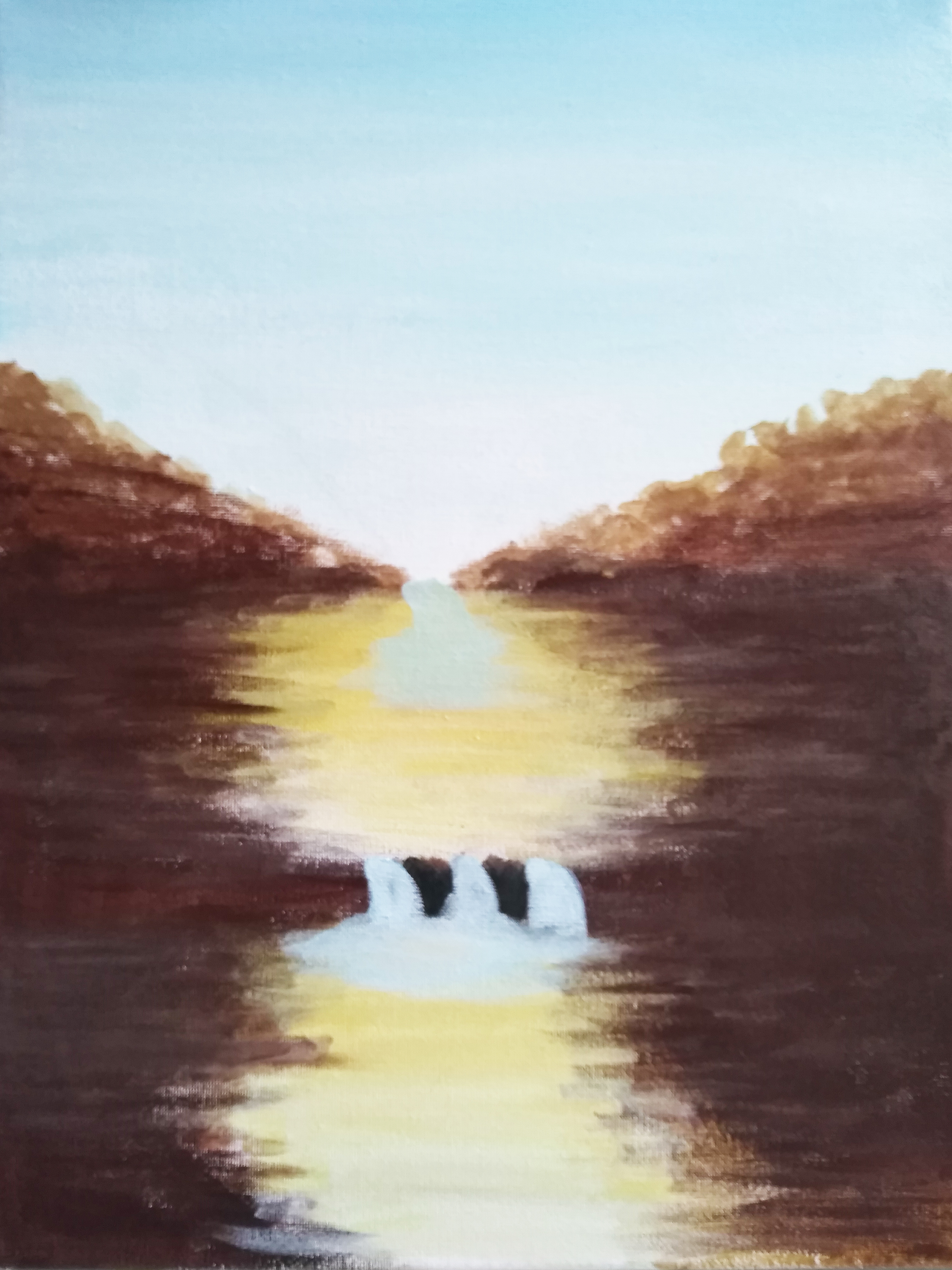 简单丙烯画高级感,丙烯水粉简单装饰画入门