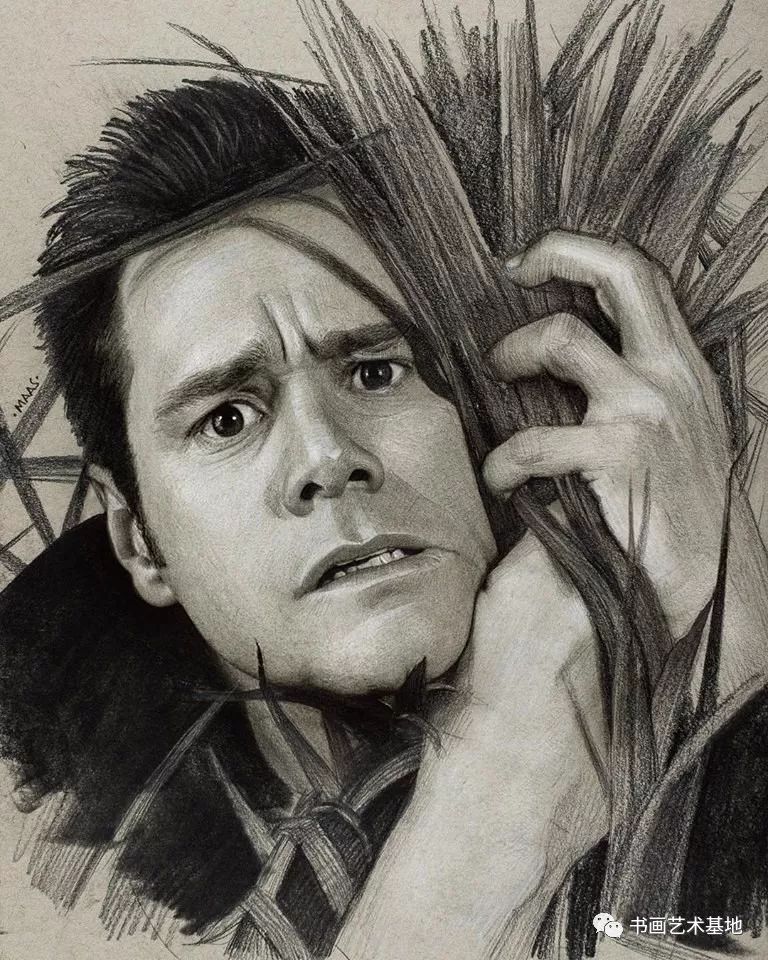 素描人像欧美明星,国外素描逼真的明星肖像