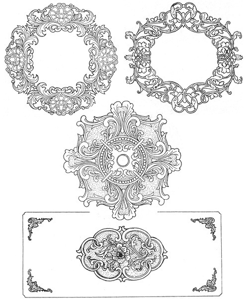 中国木雕纹样,中国木雕图案大全