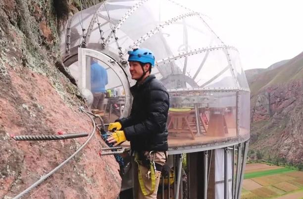 秘鲁最“恐怖”的酒店，悬浮地面成垂直120米，恐高症别点