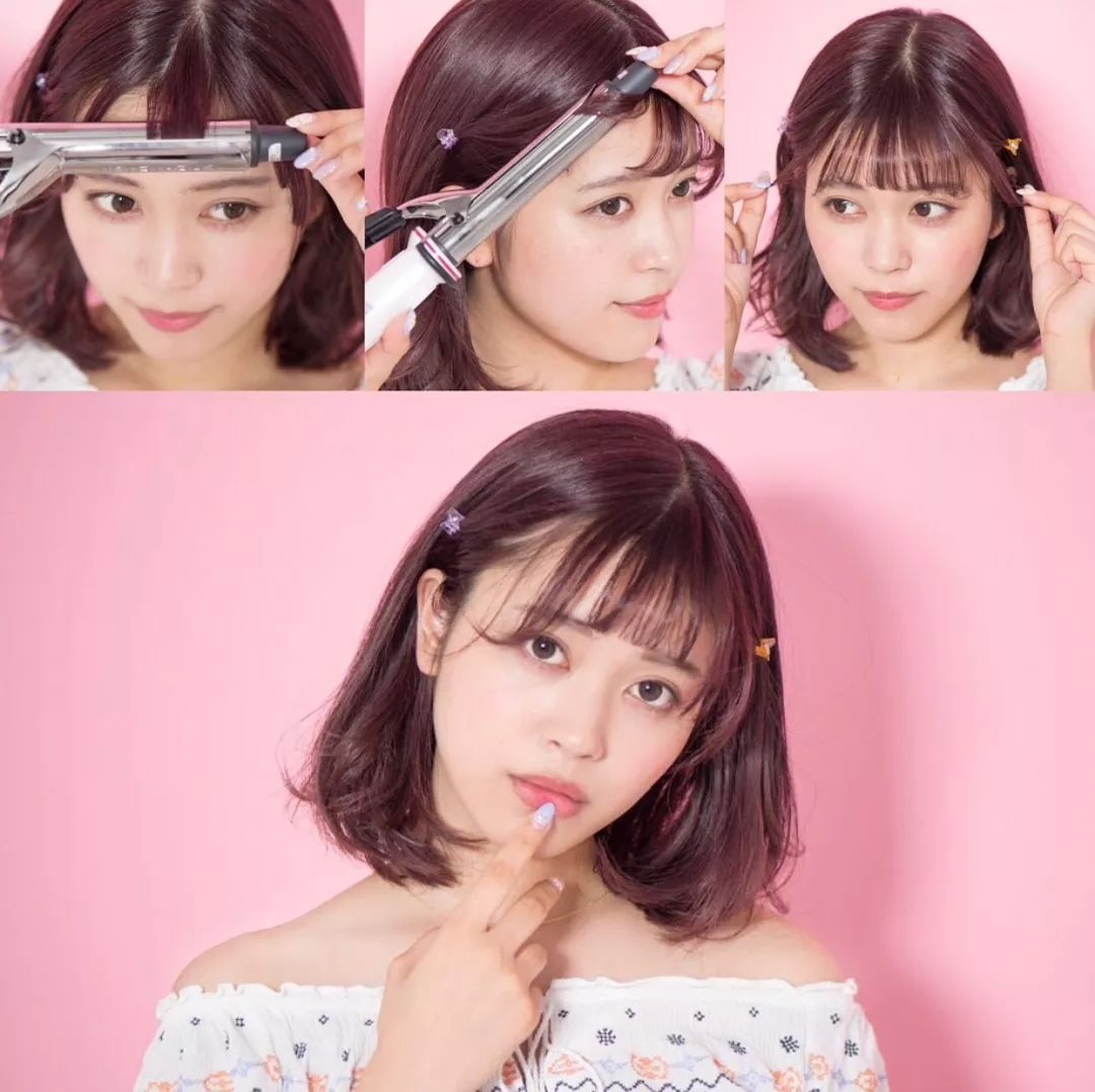 卷发刘海2021流行发型,六款刘海剪法和烫发