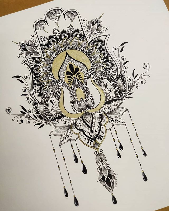 抽象曼陀罗艺术与可爱动物的创意结合:繁复精美,附绘画基础图案