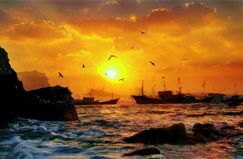 漂洋过海来相约,嵊泗曦海民宿看日出