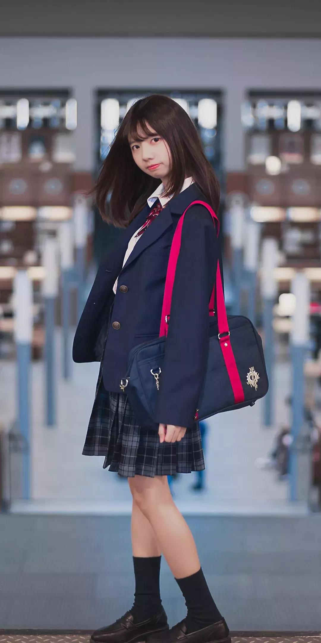 多人黑色jk制服照片壁纸,jk制服女生壁纸高清