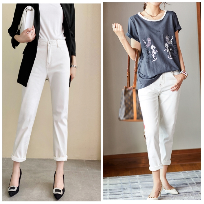 高腰裤搭配上衣显个子高,高腰裤搭配的上衣一整套秋冬款