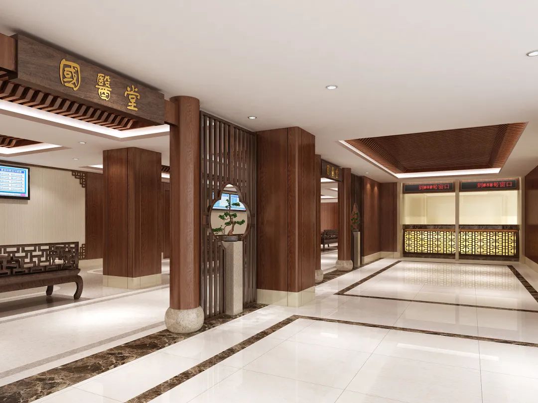 青宸美学设计,国医堂内部装修设计图