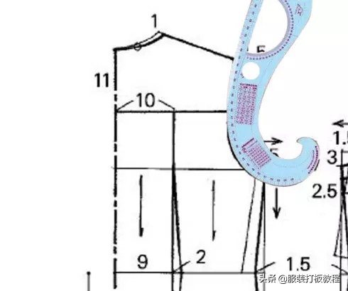 服装打版的曲线云尺怎么用,服装曲线尺的用法视频