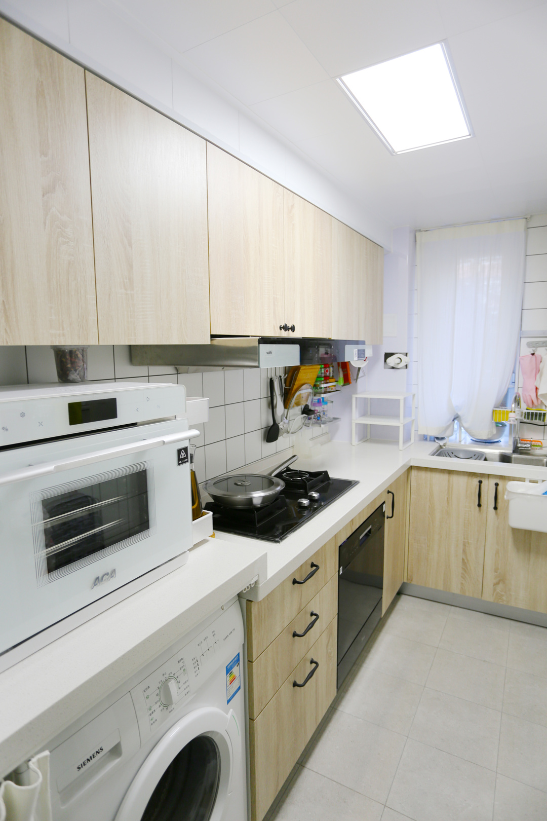 88平双阳台现代简约风格,一室一厅大阳台小户型装修老房子