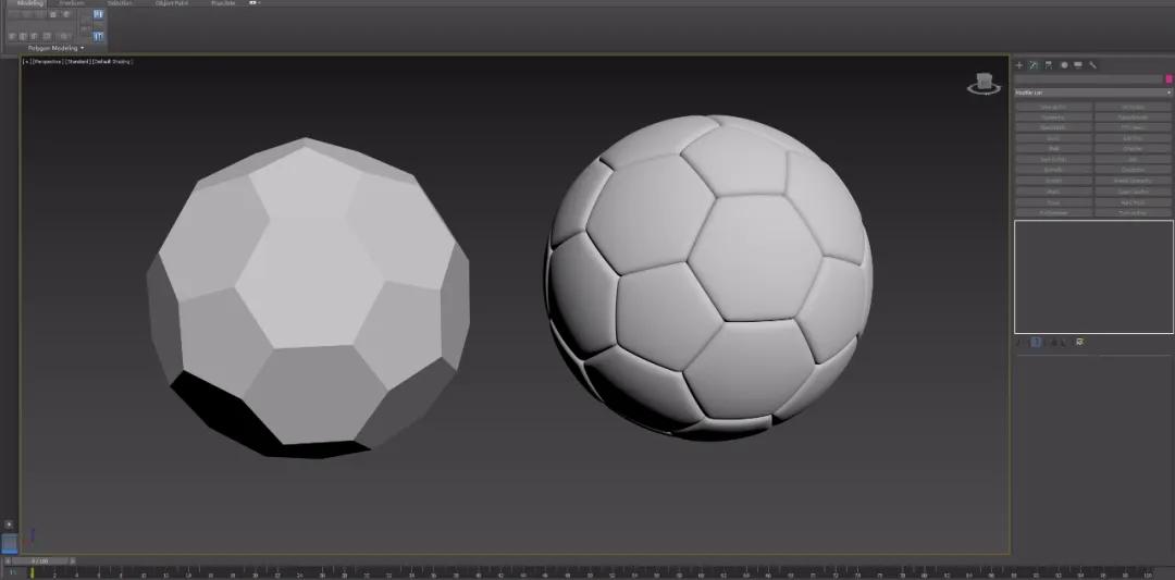 3dmax足球建模,c4d足球建模