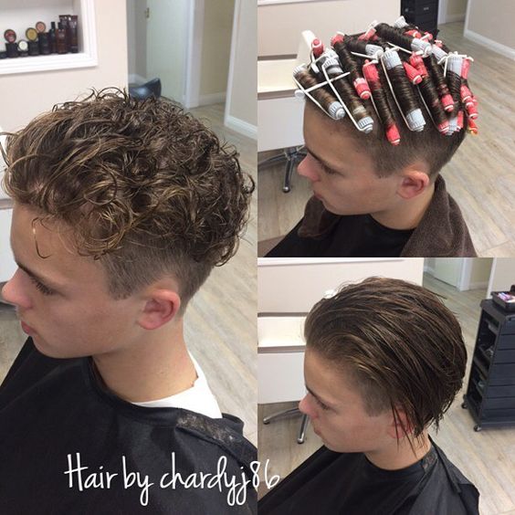 男生发质细软扁塌油腻自然卷发型,男生卷发造型中长发圆脸