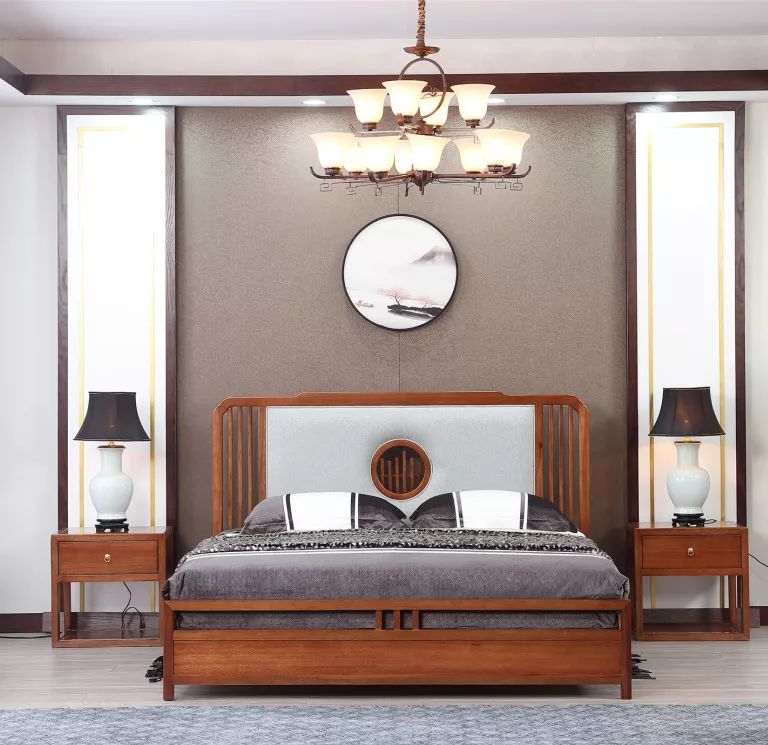 海棠木实木家具系列,海棠木新中式