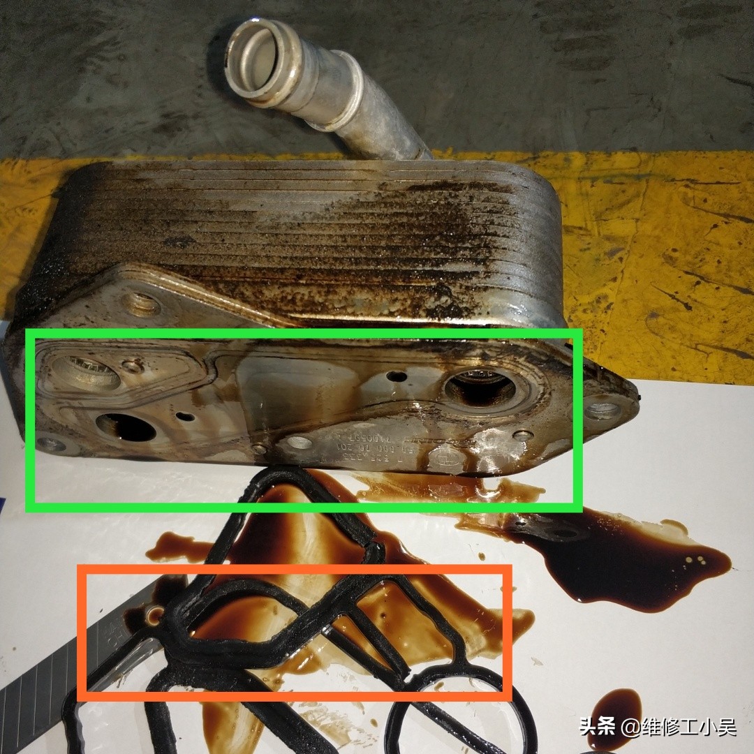 宝马525发动机漏油通病,宝马525跑了8000公里提示加机油