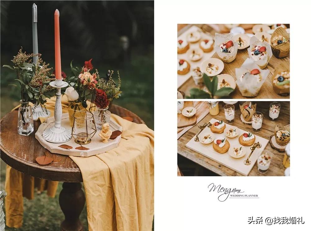 极简西式婚礼户外布置,法式复古婚礼户外效果