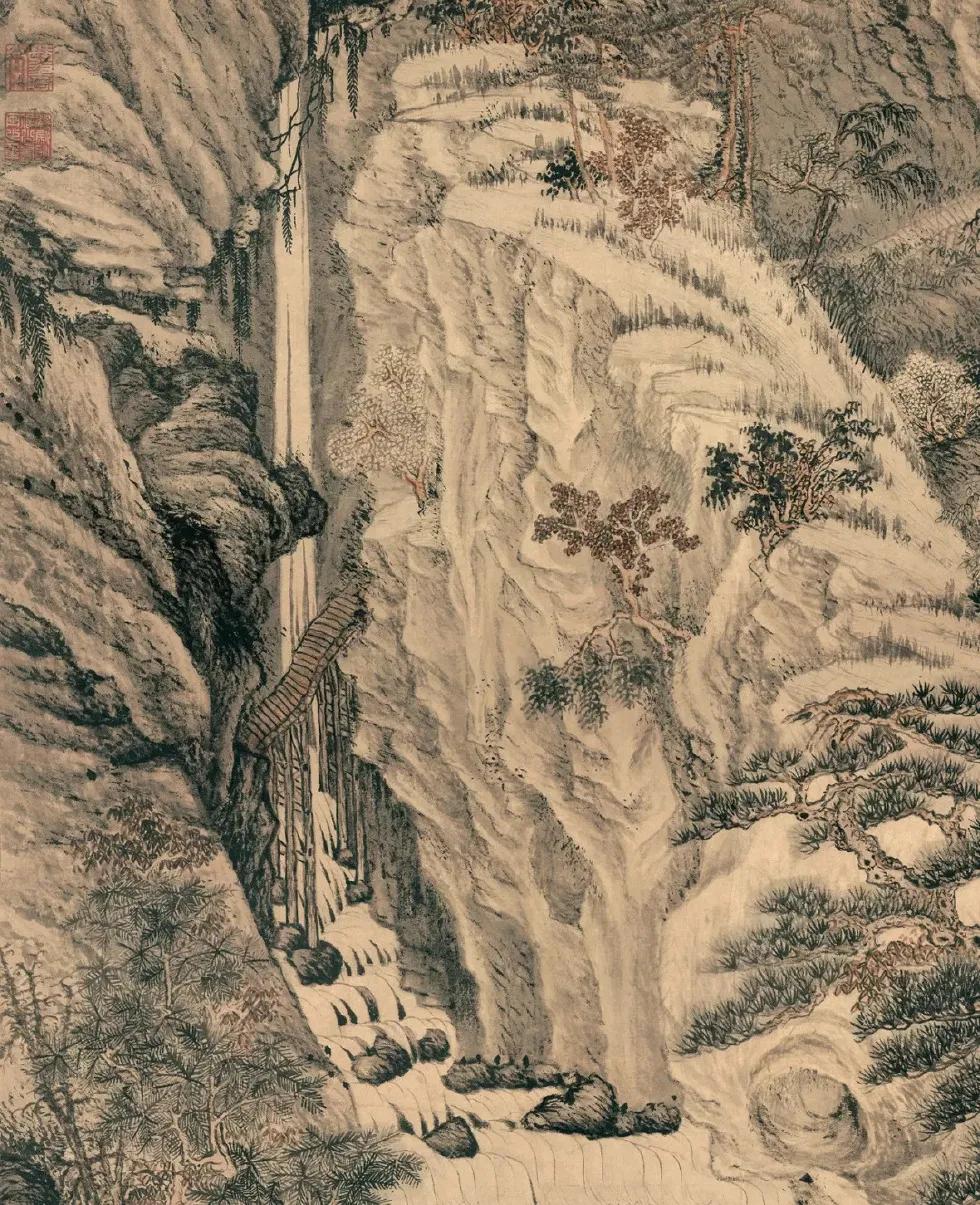 中国画勾线和皴法区别,中国画山石的皴法视频