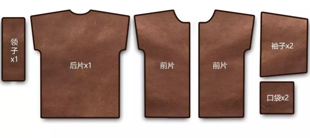 羊羔绒大衣裁剪方法,麂皮绒复合羊羔绒衣服裁剪图