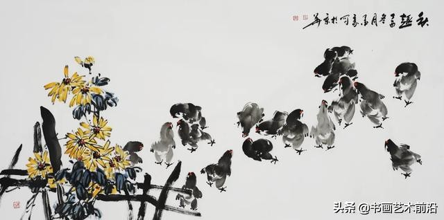 墨豪画鸡自成一家,墨豪画鸡高清大图