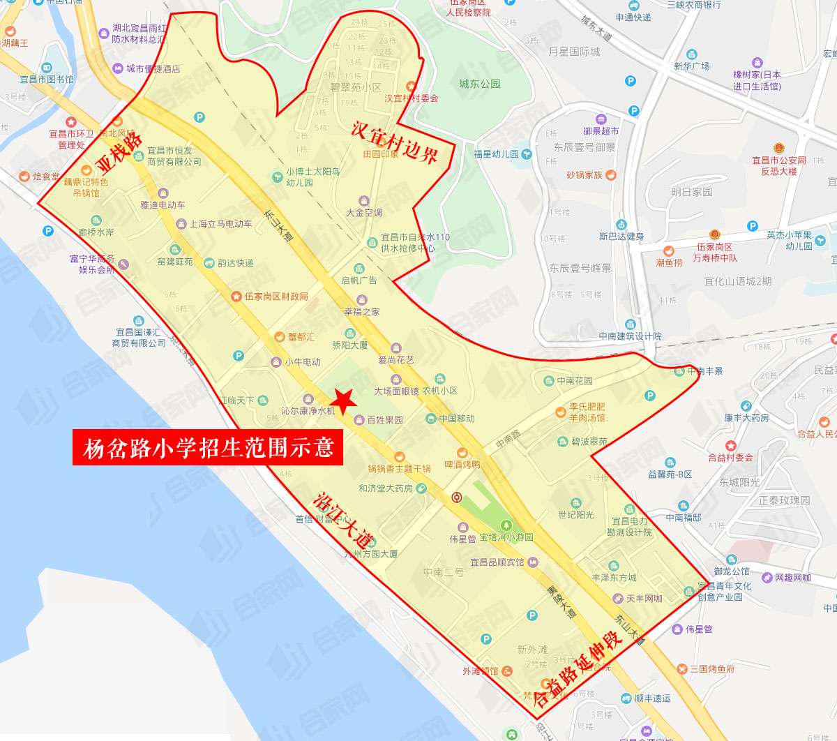 2024伍家岗学区划分图,伍家岗买学区房买哪里