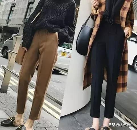 光腿神器九分裤冬季穿搭,小短腿腿型不好的穿什么好看