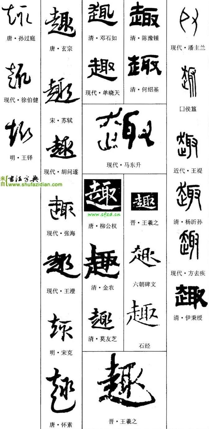 「每日一字」​趣（2209）2020.09.12