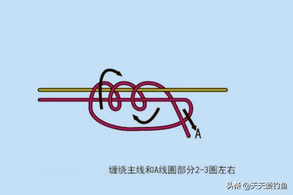 矶竿滑漂钓大鱼线组绑法,钓大鱼技巧线组绑法