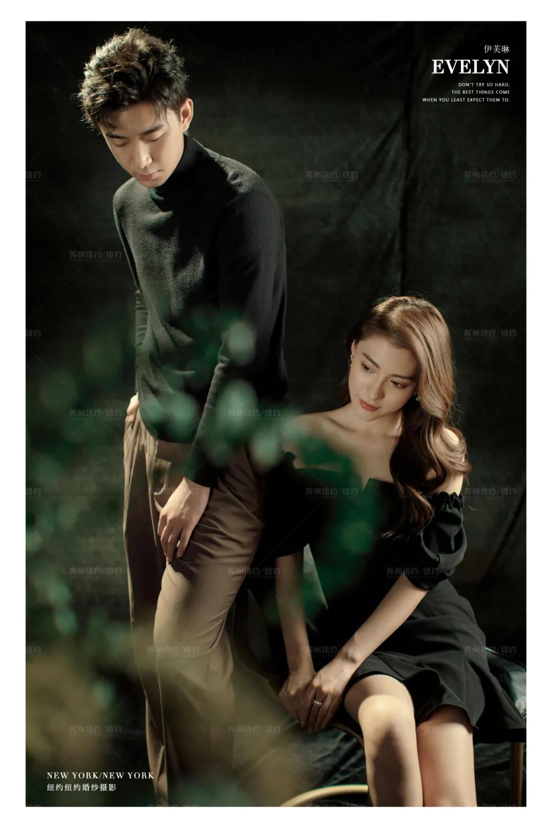 莫奈油画调色婚纱照,法式油画赫本风婚纱照