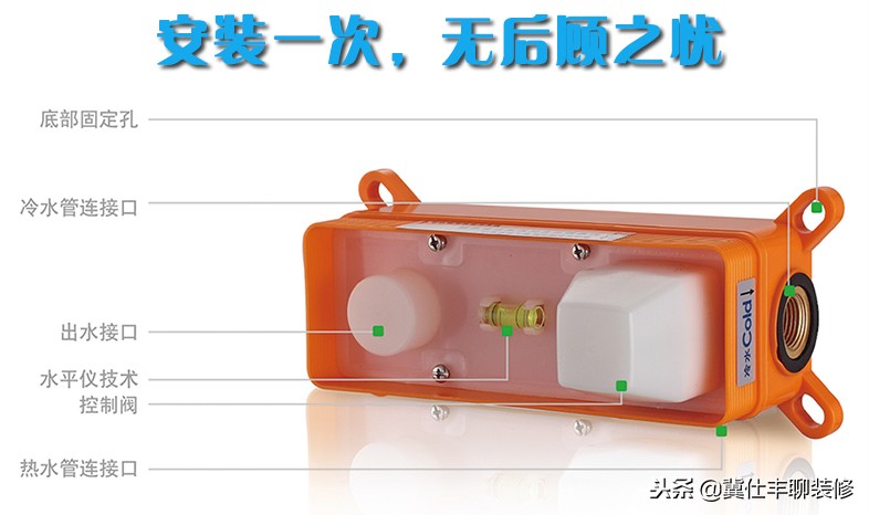 双孔入墙冷热水龙头安装示意图,入墙式水龙头要选品牌的吗