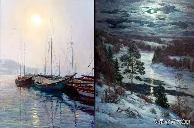 俄罗斯现代油画风景油画作品欣赏,可以让人美哭的风景