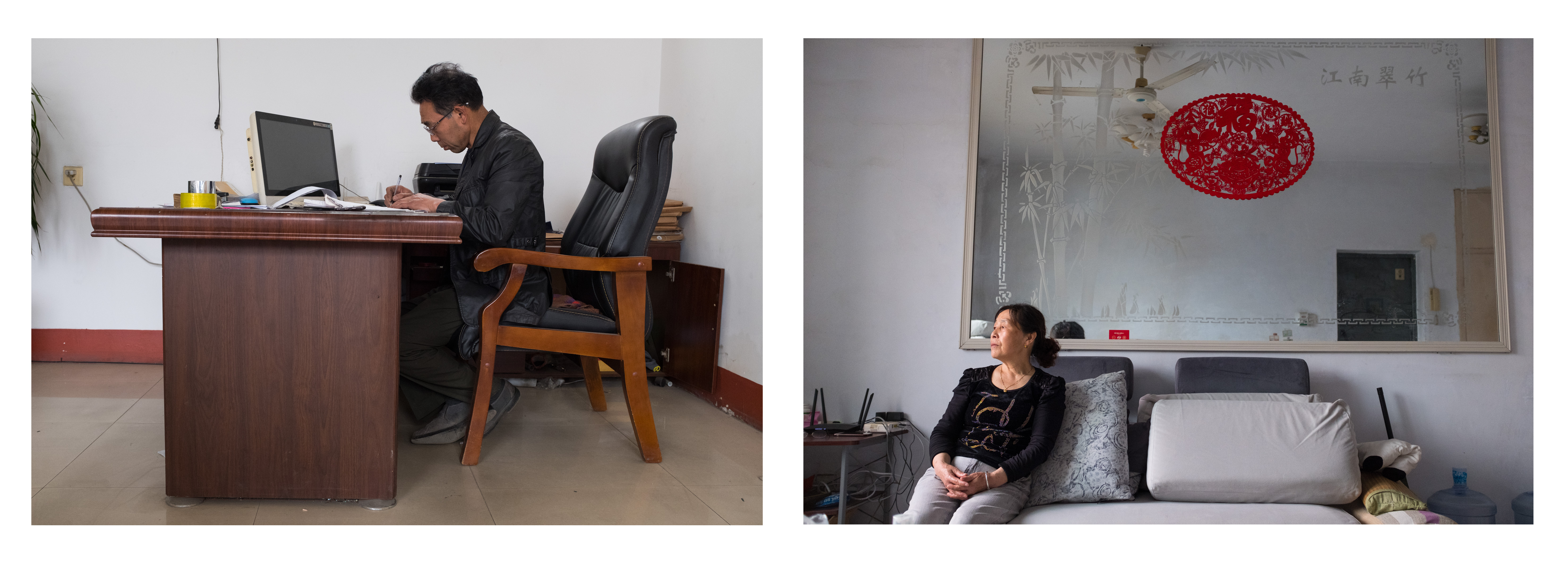 母女俩异地上学父亲留守,农村父母的真实故事图片