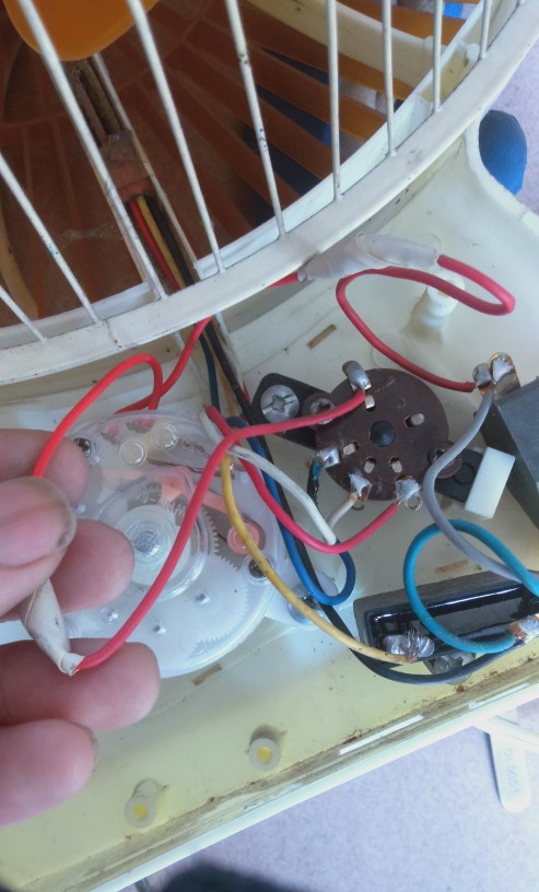 250毫米台式风扇的内部构造（不带电源板，一）