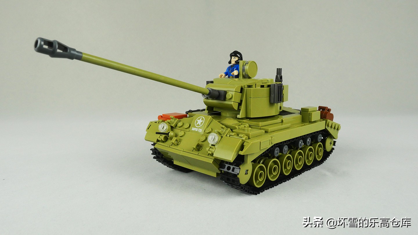 射豹勇士：小鲁班积木M26潘兴二合一套件评测