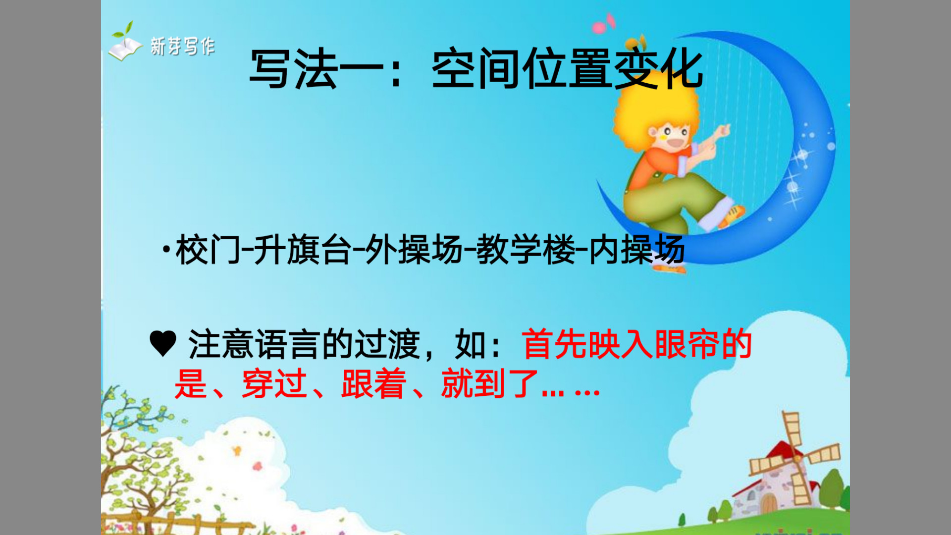 人教版▎四年级语文下册第一单元习作（校园一角）