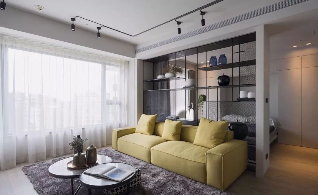 隔而不断的屏风设计,30公分的屏风