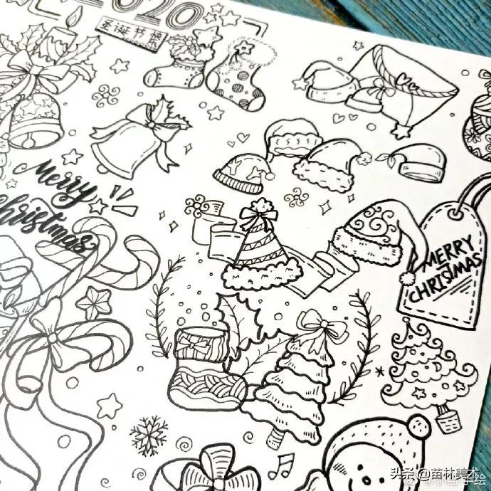 圣诞节的手抄报怎么画简单又好看,圣诞节美术手抄报