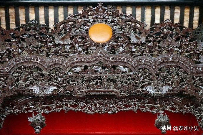 陈家祠的木雕作品,陈家祠天官赐福木雕摆件