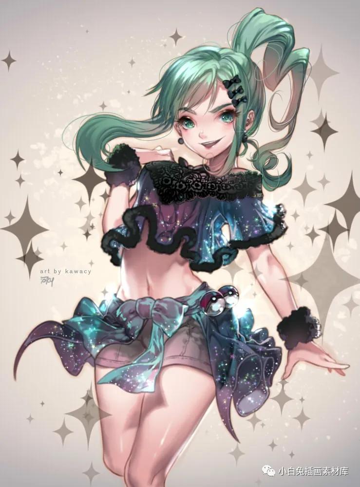 游戏原画资料韩国绘师Kawacy河CY作品集视频笔刷过程图PSD教程