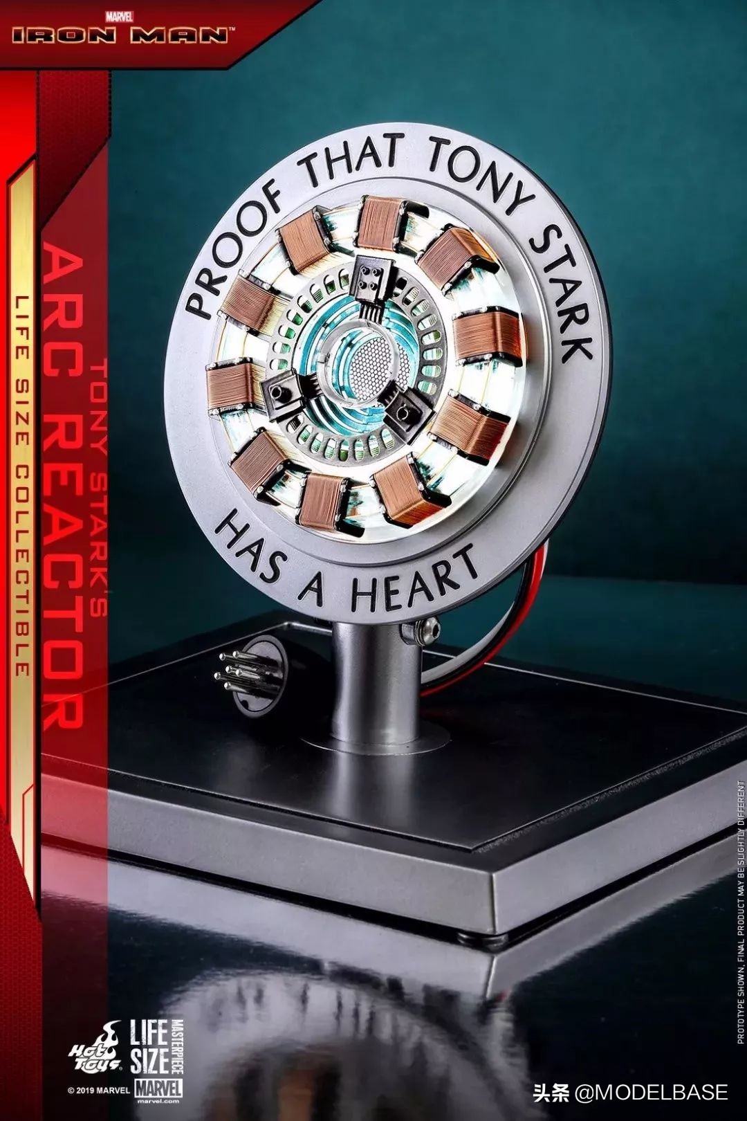 hottoys钢铁侠光速蓝拼装,钢铁侠方舟反应堆第三代玩具