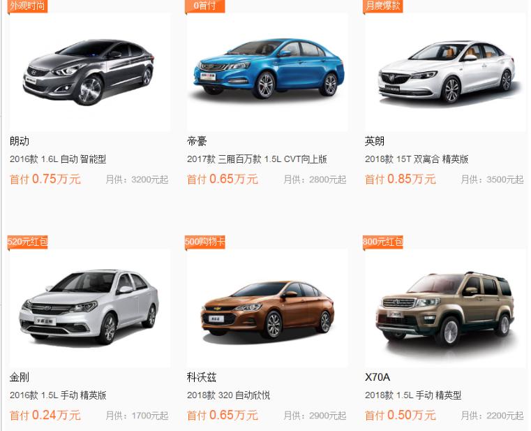 济南喜相逢零首付购车,济南喜相逢以租代购