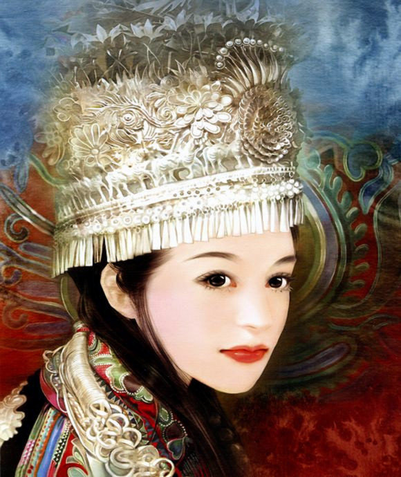 红颜如玉---德珍彩绘经典美女画