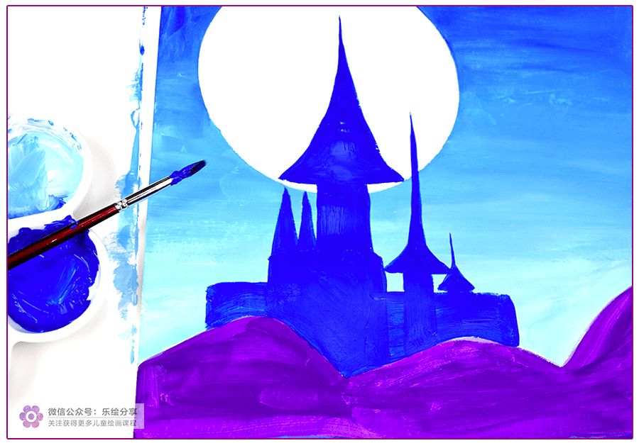 6-12岁儿童画城堡里的小王子,创意儿童画美丽的家