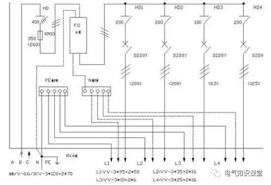 配电箱接线图解讲解,如何看懂配电箱接线图