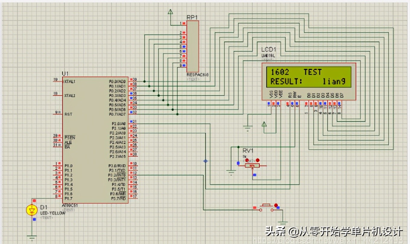 51单片机lcd1602显示中文怎么设置,51单片机1602液晶显示程序介绍