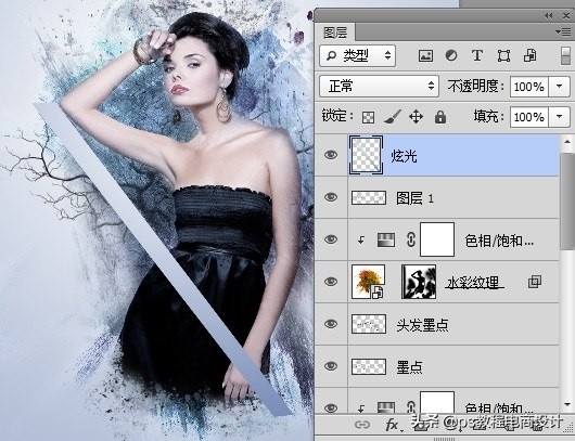 ps怎么把图片处理成水墨效果,ps怎么把实景做成彩色水墨效果